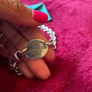 COPY - Tiffany & Co Oval Sterling silver necklace